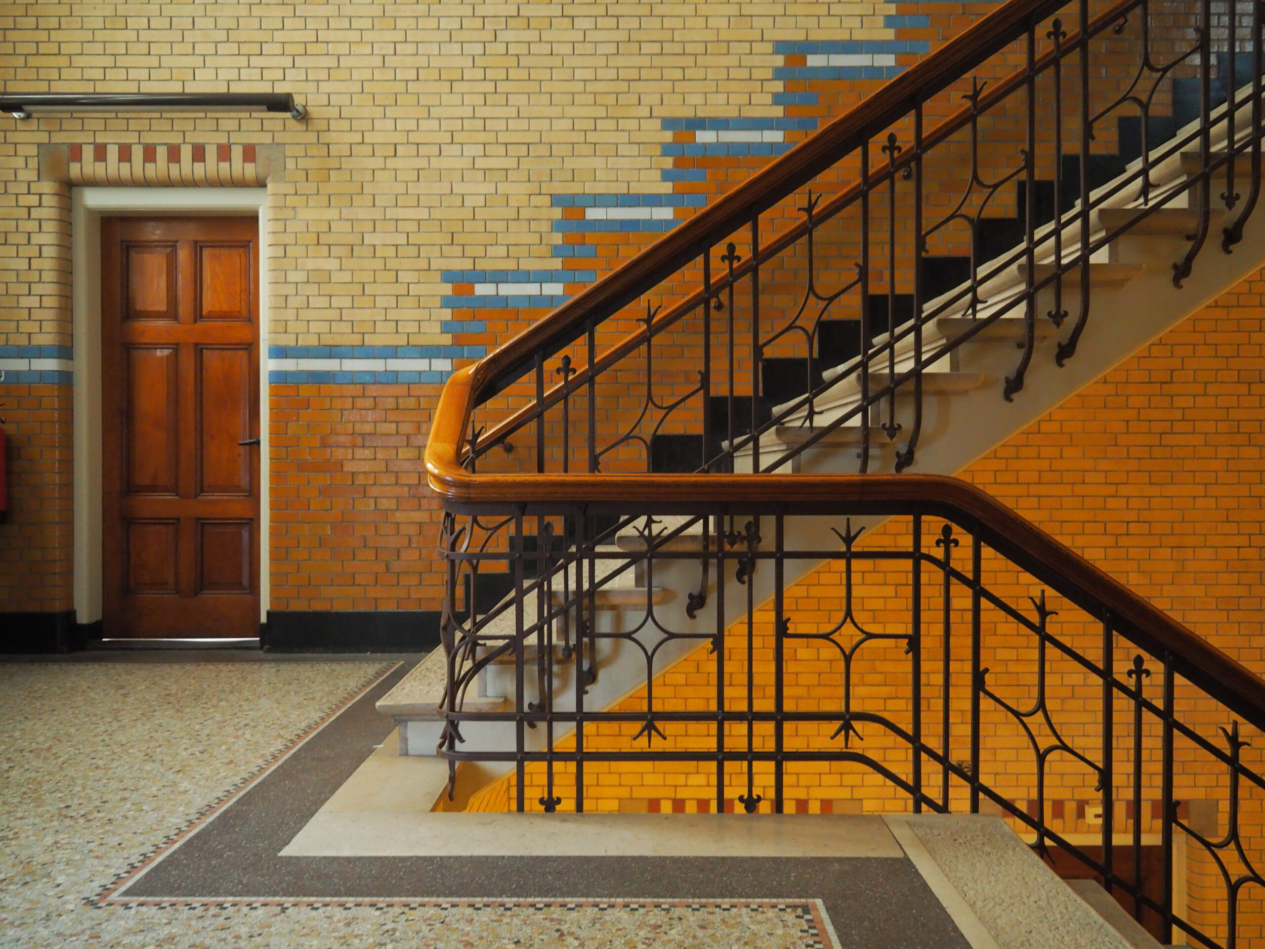 Stairs at the Groote Kantoor in Delft, BOEi project
